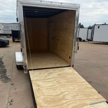 6x12 Single Axle Black Enclosed Cargo Trailer - Image 3