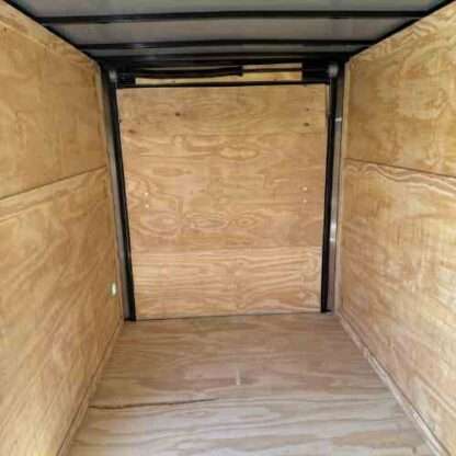 6x12 Single Axle White Enclosed Cargo Trailer - Image 3