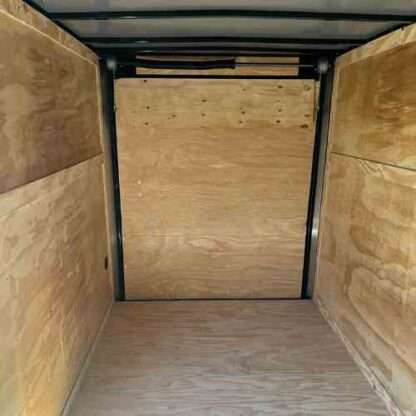 6x12 Tandem Axle White Enclosed Cargo Trailer with Blackout Package - Image 2