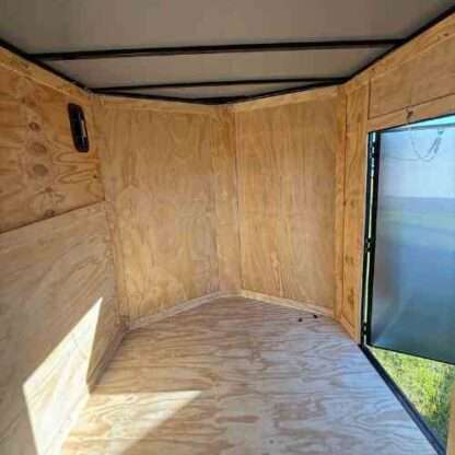 7x16 Tandem Axle Black Enclosed Cargo Trailer with Blackout Package - Image 3