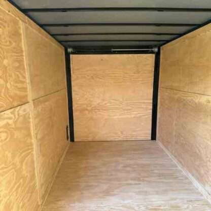 7x16 Tandem Axle Black Enclosed Cargo Trailer with Blackout Package - Image 2