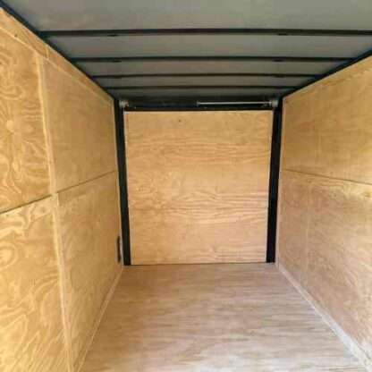 7x16 Tandem Axle White Enclosed Cargo Trailer with Blackout Package - Image 3