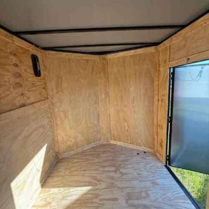 7x16 Tandem Axle White Enclosed Cargo Trailer with Blackout Package - Image 2