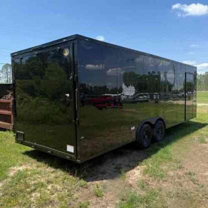 8.5x24 Tandem Axle Black Enclosed Cargo Trailer with Blackout Package - Image 5