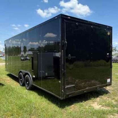 8.5x24 Tandem Axle Black Enclosed Cargo Trailer with Blackout Package - Image 4