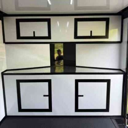 8.5x24 Tandem Axle Black Enclosed Race Trailer with Black Out Package - Image 4
