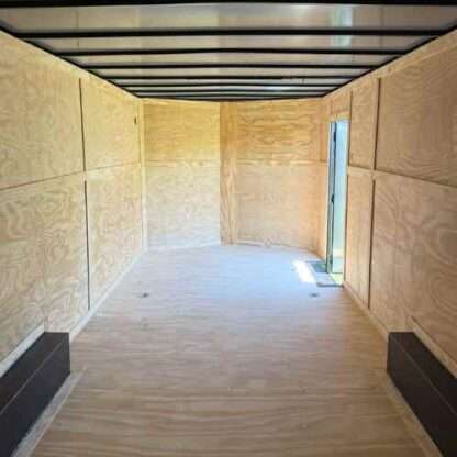 8.5x24 Tandem Axle White Enclosed Cargo Trailer with Blackout Package - Image 5