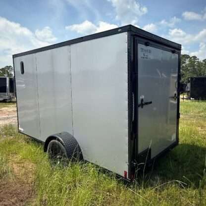 Titanium Cargo 6x12 Single Axle Silver Enclosed Trailer with Blackout Package - Image 3