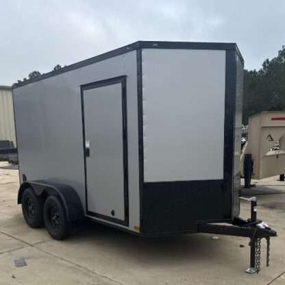 Titanium Cargo 6x12 Tandem Axle Silver Frost Enclosed Trailer with Blackout Package - Image 2