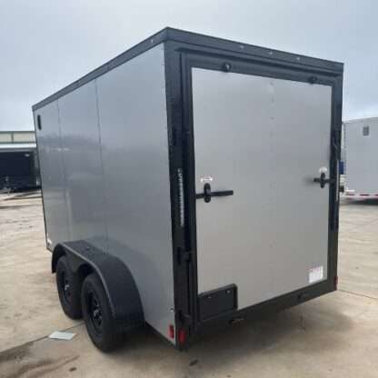 Titanium Cargo 6x12 Tandem Axle Silver Frost Enclosed Trailer with Blackout Package - Image 4