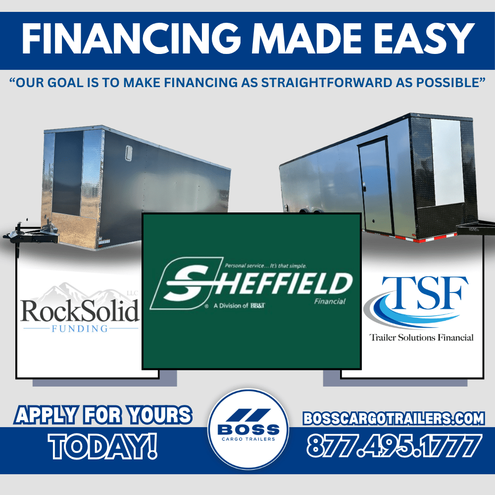 enclosed trailer financing boss cargo
