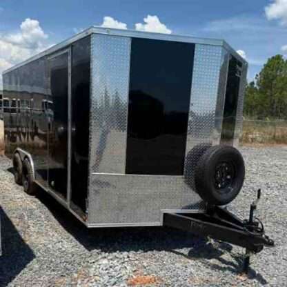 Titanium Cargo 8.5X18 Tandem Axle Black Enclosed Trailer