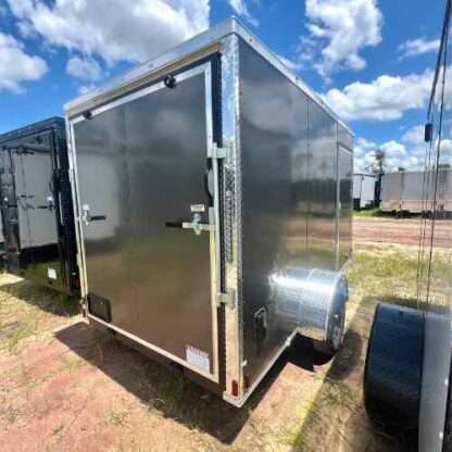 Titanium Cargo 6x12 Single Axle Charcoal Grey Enclosed Trailer - Image 4