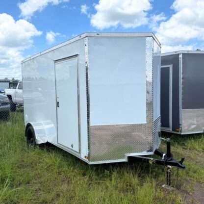 Titanium Cargo 6x12 Single Axle White Enclosed Trailer - Image 2