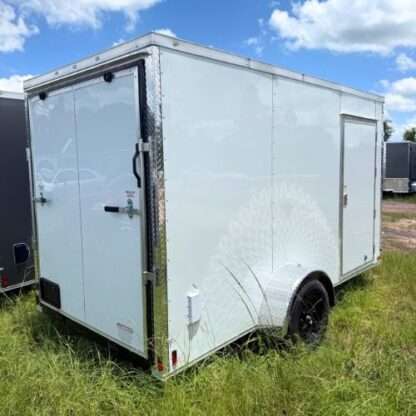 Titanium Cargo 6x12 Single Axle White Enclosed Trailer - Image 3