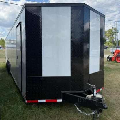 Titanium Cargo 8.5x36 Triple Axle White Enclosed Cargo Trailer with Blackout Package