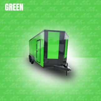 green cargo trailer